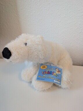 Webkinz Plush Polar Bear - Cream Colored Stuffed Animal by Ganz